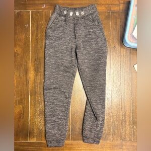 Women's Heathered Gray Joggers with Fleece Lining